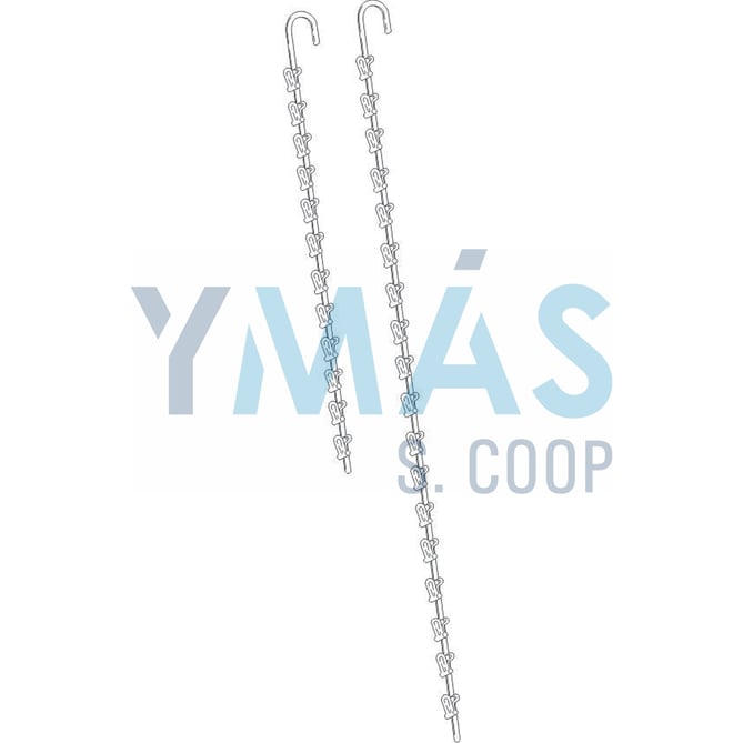 TIRA CROSS METAL PARA 12 POSICIONES 5 UNID