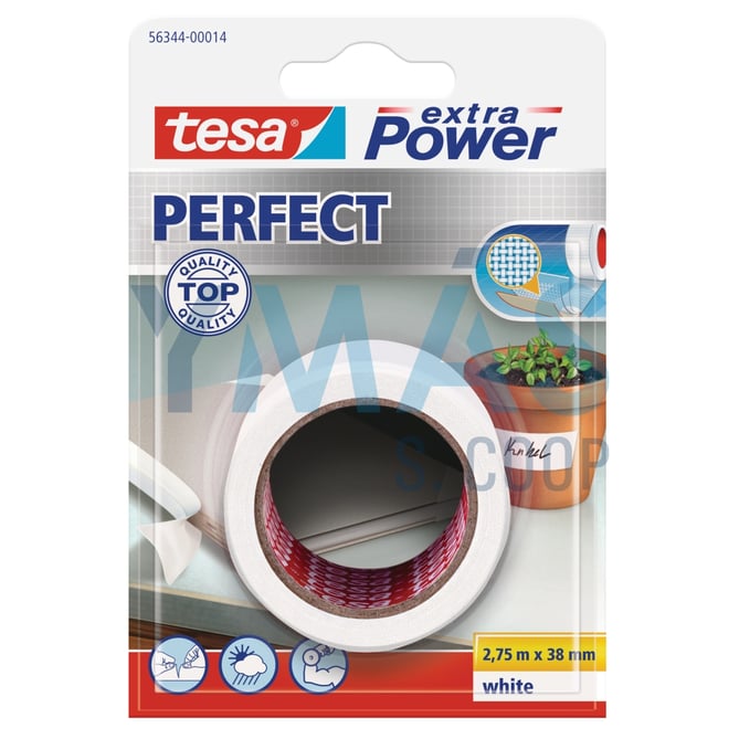 CINTA DE TEJIDO EXTRA POWER 2.75MX38MM BLANCA