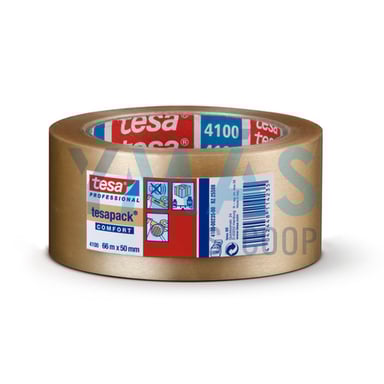 CINTA EMBALAJE PVC TESAPACK TRANSPARENTE 66MX50MM