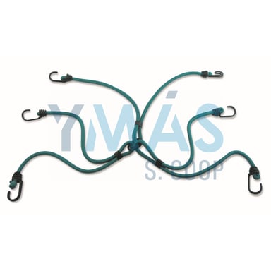 PULPO ELASTICO 6 BRAZOS 6 GANCHOS 8MM 80CM