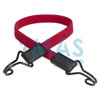PULPO ELASTICO PLANO 18MM 60CM ROJO C/GANCHO