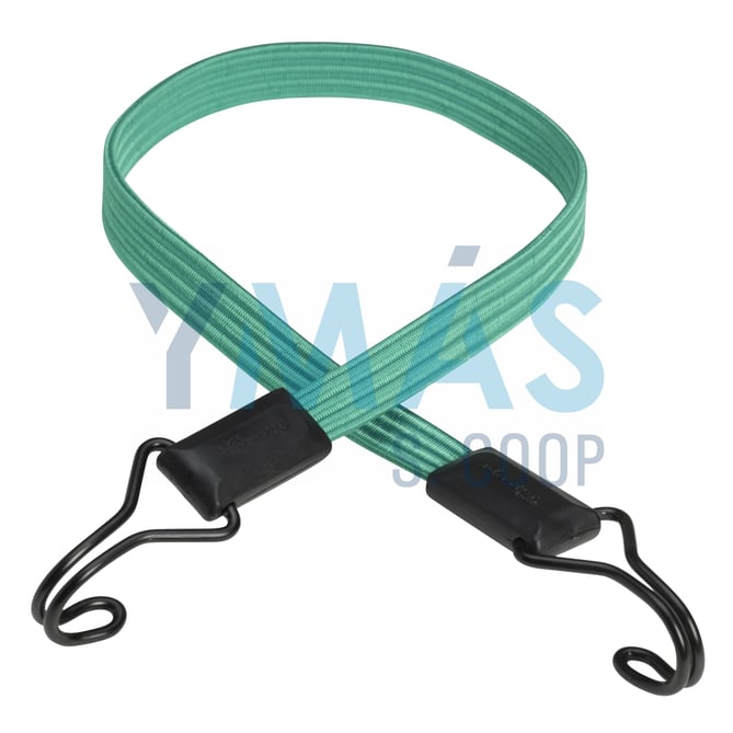 PULPO ELASTICO PLANO 18MM 80CM VERDE C/GANCHO