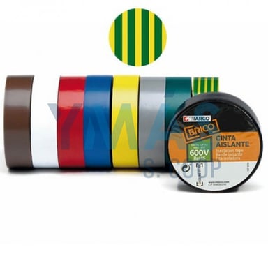 CINTA AISLANTE 20MX19MM VERDE/AMARILLA RANGER