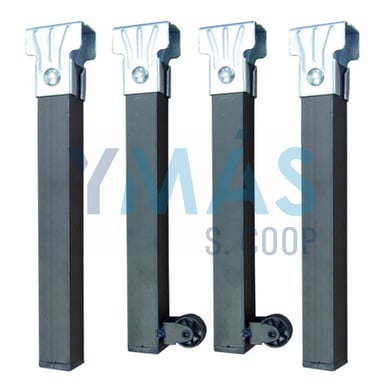 PATA SOMIER CON RUEDAS 30X30X300 PACK 4 UNIDADES