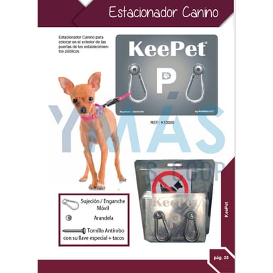 ESTACIONADOR CANINO KEEPET PARA EXTERIOR