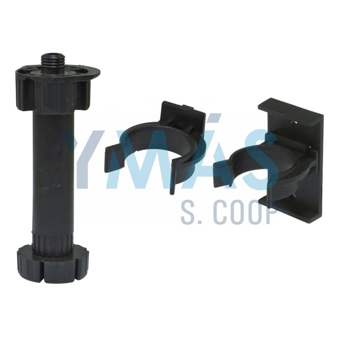 PATAS MUEBLE 16X95X120MM NEGRO 4 UNIDADES