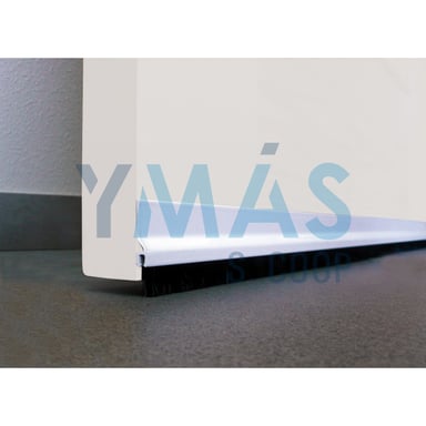 BURLETE ADHESIVO ALUMINIO FLECOS BLANCO 92CM