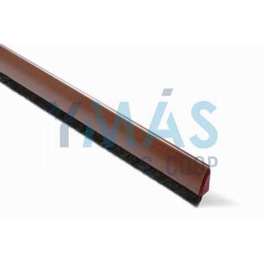 BURLETE PVC CURVADO 1M MARRON ADHESIVO