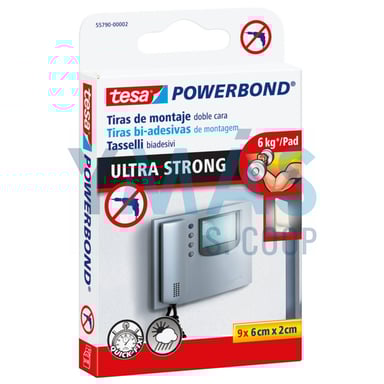 CINTA DOBLE CARA TIRAS POWERBOND ULTRASTRONG