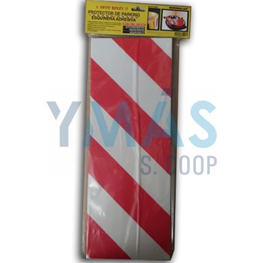 PROTECTOR PARKING ESQUINA 40X7,50X1,50CM ROJO BLAN
