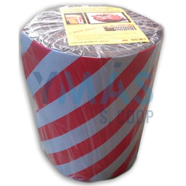 PROTECTOR PARKING ROLLO 5MTX50CMX2CM ROJO BLANCO