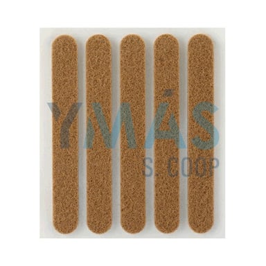 FIELTRO ADHESIVO 95X12 MARRON 5UDS