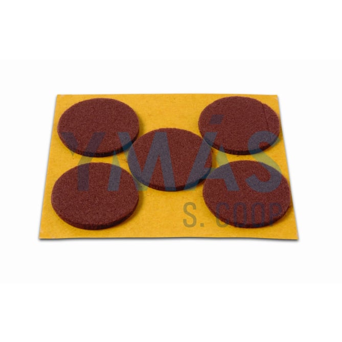 DESLIZADOR FIELTRO ADHESIVO 35MM 5UDS MARRON
