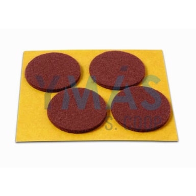DESLIZADOR FIELTRO ADHESIVO 38MM 4UDS MARRON