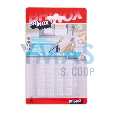 TOPE PROTECTOR ADHES TRANSP 15X15 B/16