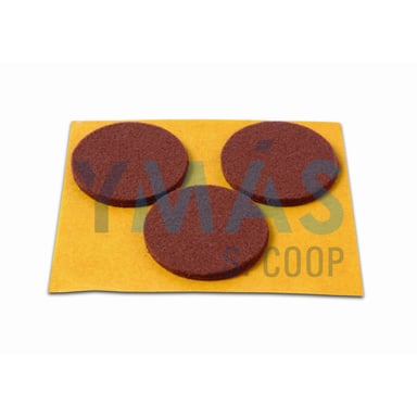 DESLIZADOR FIELTRO ADHESIVO 42MM 3UDS MARRON