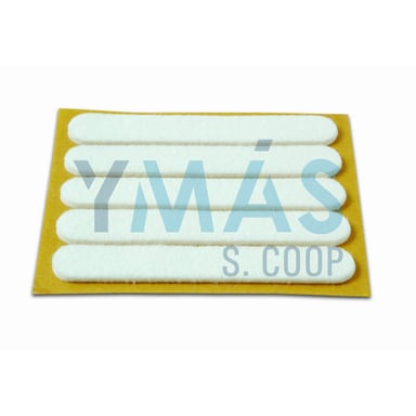 DESLIZADOR FIELTRO TIRAS 13X91MM 5UDS BLANCO