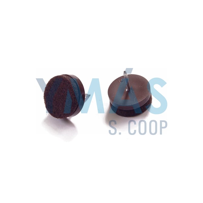 TACO DESLIZADOR ADHESIVO Y TORNILLO 24MM 8 UNID