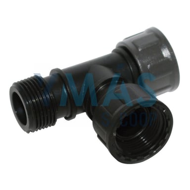 ENLACE ROSCA LOCA T ELECTROVALVULA H/M/H PVC 1