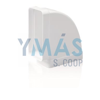 CODO HORIZONTAL TUBO EXTRACCION PVC 90 110X55MM
