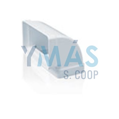 CODO RECTANGULAR VERTICAL TUBO EXTRACC. PVC 110X55