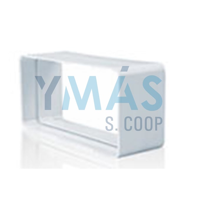 EMPALME RECTANGULAR TUBO EXTRACCION PVC 110X55MM
