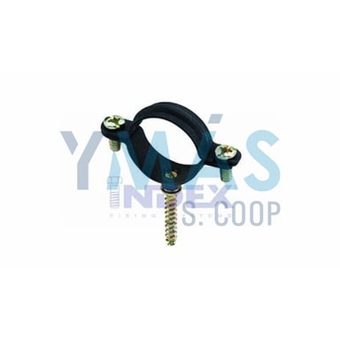 ABRAZADERA PARA GAS NEGRA 18 M6 CON TIRAFONDO