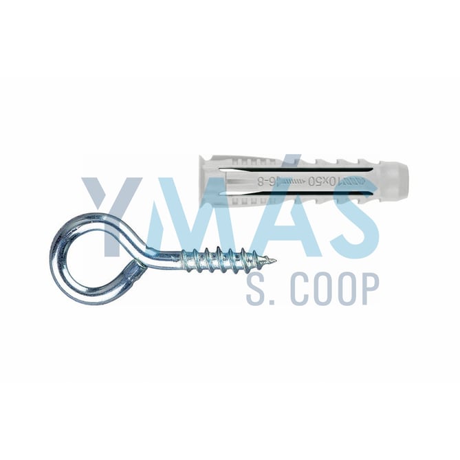 TACO NYLON C/HEMBRILLA CERRADA 8X40 BLISTER 4UDS