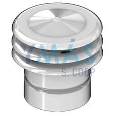 DEFLECTOR ALUMINIO 3AROS ANTI-RETORNO 110MM ESTANC