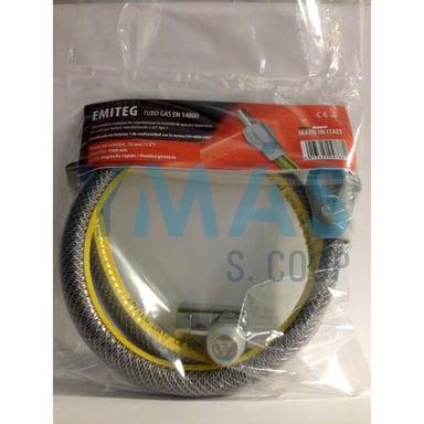 KIT TUBO CONEXION COCINA GAS CON VALVULA SEGURIDAD