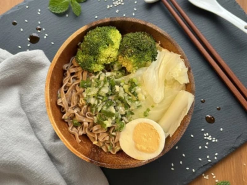 經典蔥鹽蕎麥麵｜Scallion Salt Soba