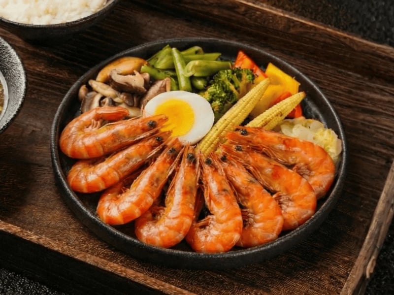 竹北會議餐盒 川燙鮮甜白蝦｜Poached Sweet White Shrimp