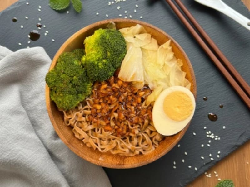 台味蒜蓉蕎麥麵｜Taiwanese Garlic Soba