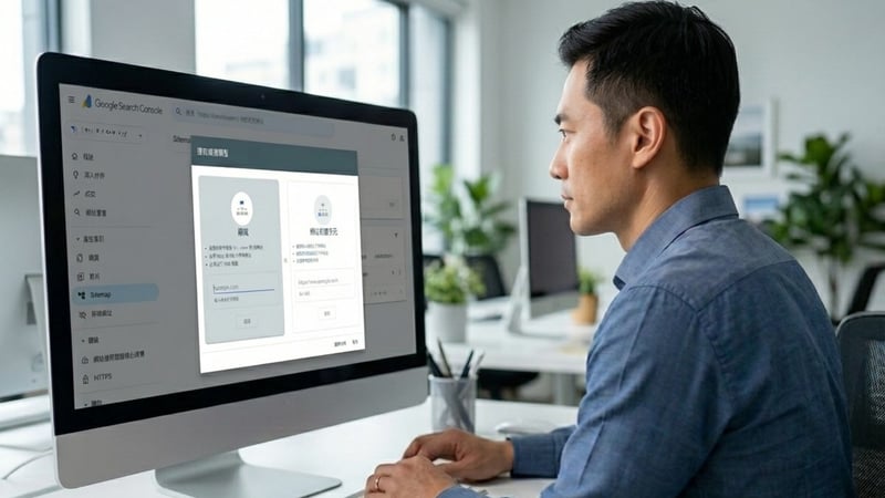 First step after building a website, submit sitemap