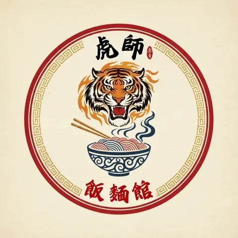虎師飯麵館 品牌標誌