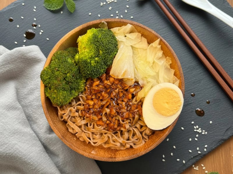 台味蒜蓉蕎麥麵｜Taiwanese Garlic Soba