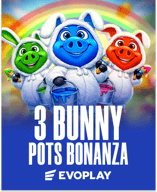 3 Bunny Pots Bonanza