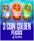 3 Coin Golden Peacock