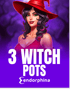 3 Witch Pots