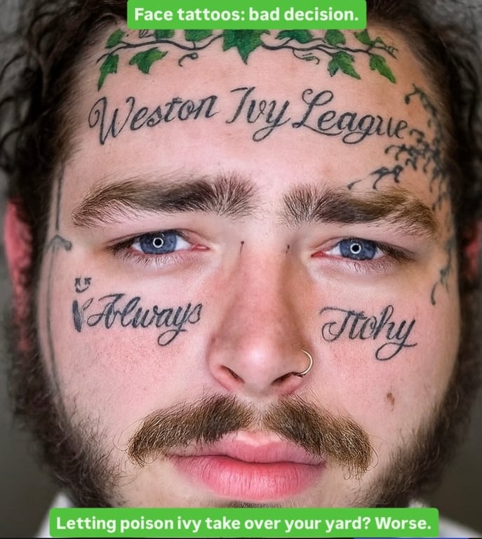 Face tattoos meme: Weston Ivy League