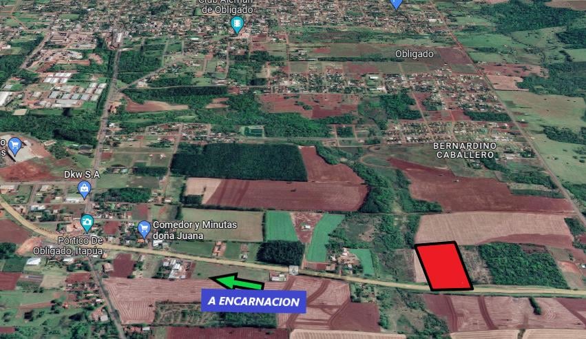 CIUDAD OBLIGADO – Ruta VI SUPERFICIE
20.000 mts² RURAL/COMERCIAL.
Finca Mecanizada sobre Ruta VI. La propiedad se encuentra sobre la Ruta VI. A tan solo 1.000 mts del casco urbano de la Ciudad de Obligado y
a 15 minutos de Puertos sobre el Rio Paraná.
Cuenta con:Todos los servicios en puerta. Alambrado Perimetral. 100% mecanización. Terreno Alto y Plano. Medidas de la propiedad: 100 x 200 