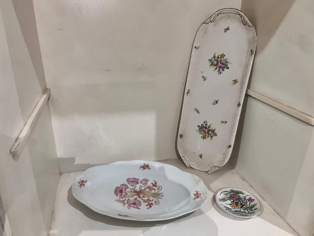 Bandejas de porcelana
