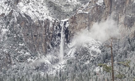 Snowfall in Yosemite