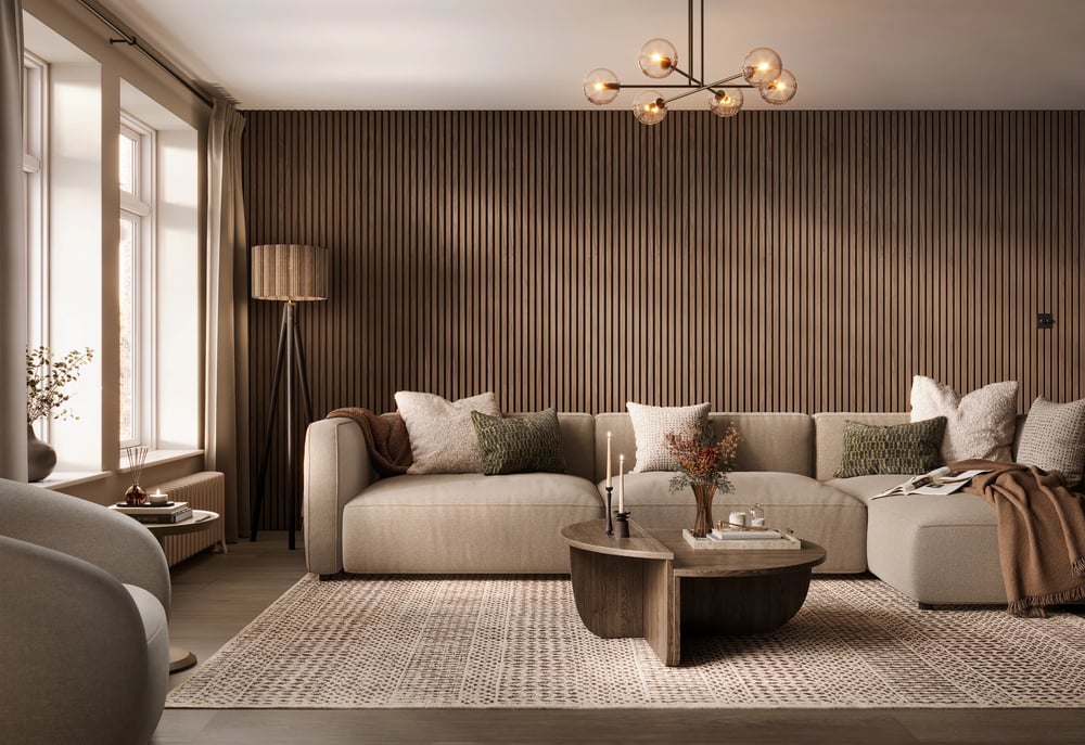 modern luxury beige upholstered sectional sofa 3d furniture render