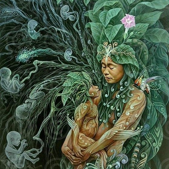 mother gaia and child