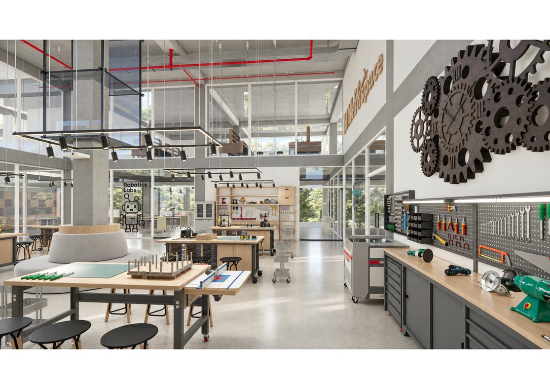 FSM STEAM lab, view 2 (render)
