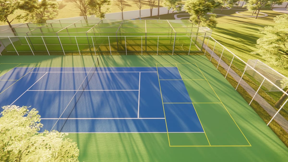 FSM tennis and volleyball courts (render)