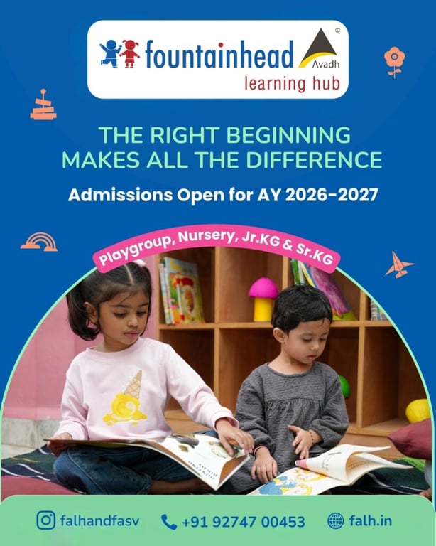 FALH Admissions Open for AY 2026-2027: Playgroup, Nursery, Jr.KG and Sr.KG