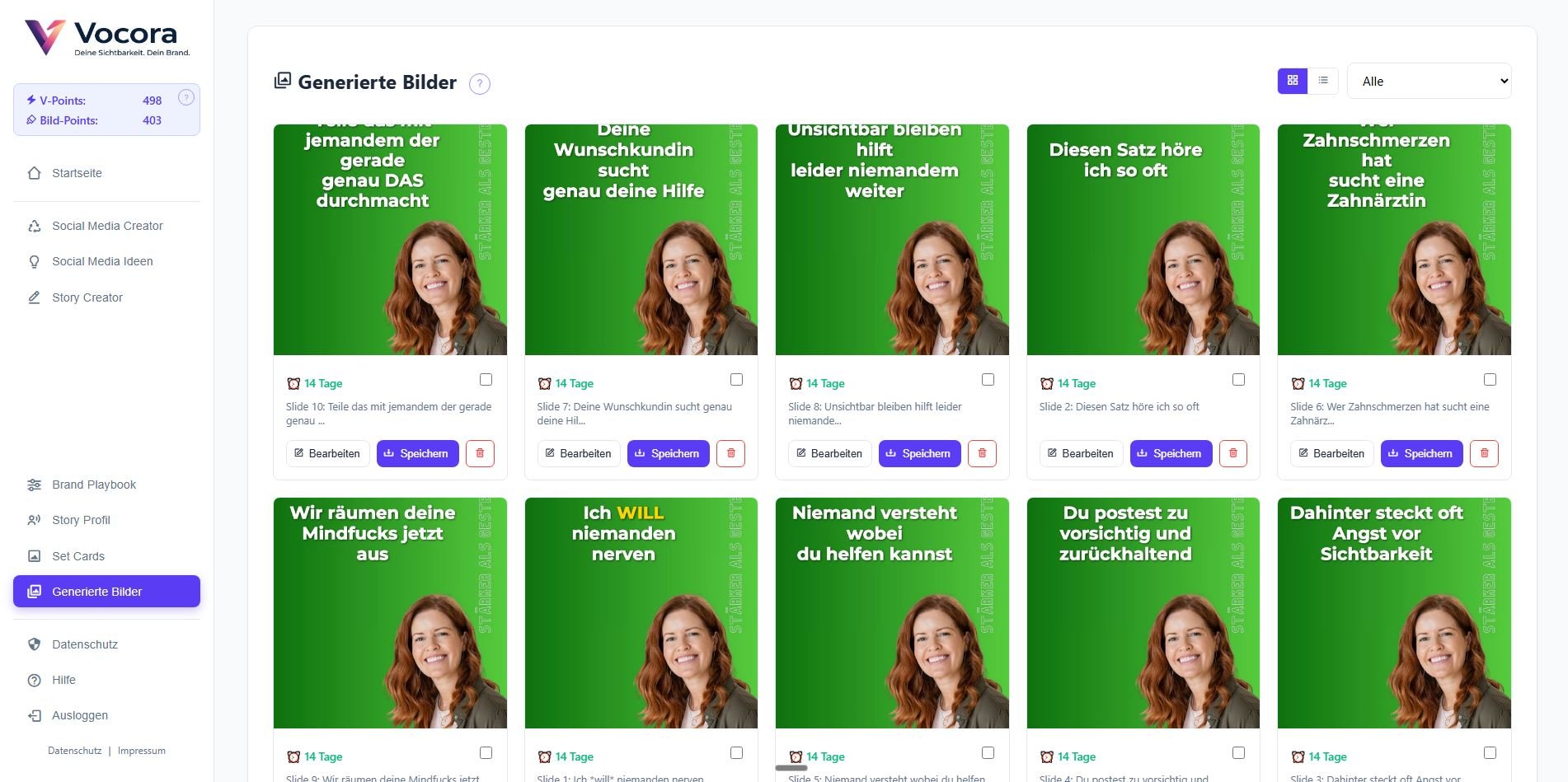 Generierte Bilder Galerie