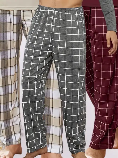 بنطلون اللون الرمادي SHEIN